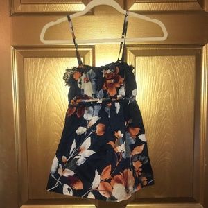 Abercrombie kids XL blue floral top